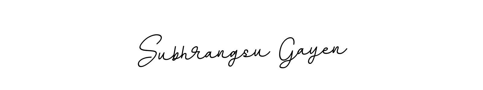 Design your own signature with our free online signature maker. With this signature software, you can create a handwritten (BallpointsItalic-DORy9) signature for name Subhrangsu Gayen. Subhrangsu Gayen signature style 11 images and pictures png