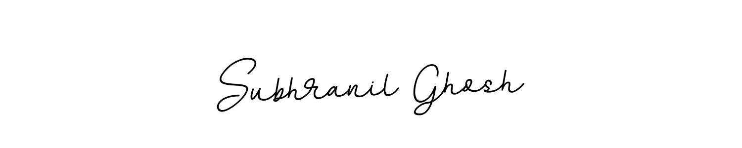 Subhranil Ghosh stylish signature style. Best Handwritten Sign (BallpointsItalic-DORy9) for my name. Handwritten Signature Collection Ideas for my name Subhranil Ghosh. Subhranil Ghosh signature style 11 images and pictures png