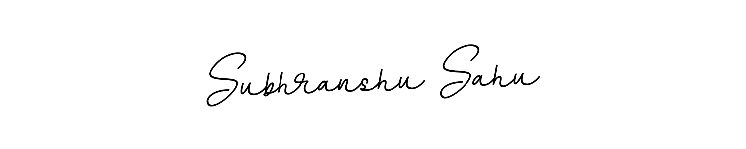 Design your own signature with our free online signature maker. With this signature software, you can create a handwritten (BallpointsItalic-DORy9) signature for name Subhranshu Sahu. Subhranshu Sahu signature style 11 images and pictures png