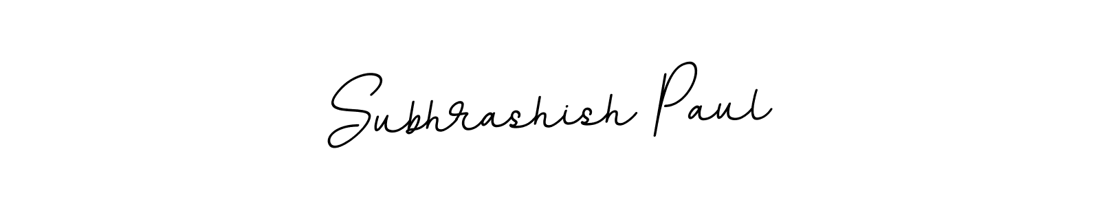 Use a signature maker to create a handwritten signature online. With this signature software, you can design (BallpointsItalic-DORy9) your own signature for name Subhrashish Paul. Subhrashish Paul signature style 11 images and pictures png