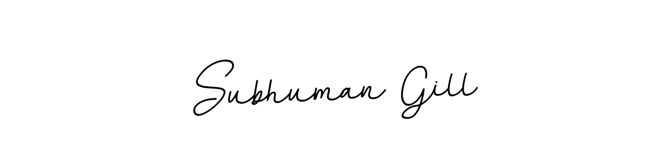 Design your own signature with our free online signature maker. With this signature software, you can create a handwritten (BallpointsItalic-DORy9) signature for name Subhuman Gill. Subhuman Gill signature style 11 images and pictures png