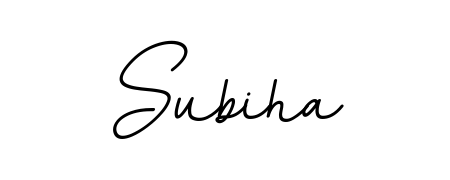 Get an exclusive digital autograph for Subiha. The BallpointsItalic-DORy9 typeface captures the charm of real penmanship on paper. Subiha signature style 11 images and pictures png