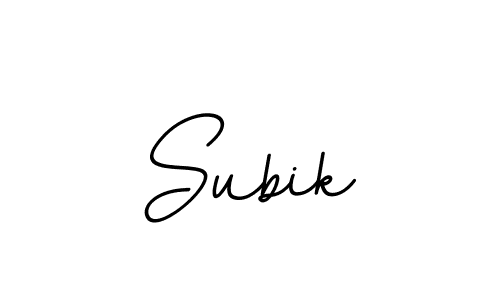 Design your own signature with our free online signature maker. With this signature software, you can create a handwritten (BallpointsItalic-DORy9) signature for name Subik. Subik signature style 11 images and pictures png