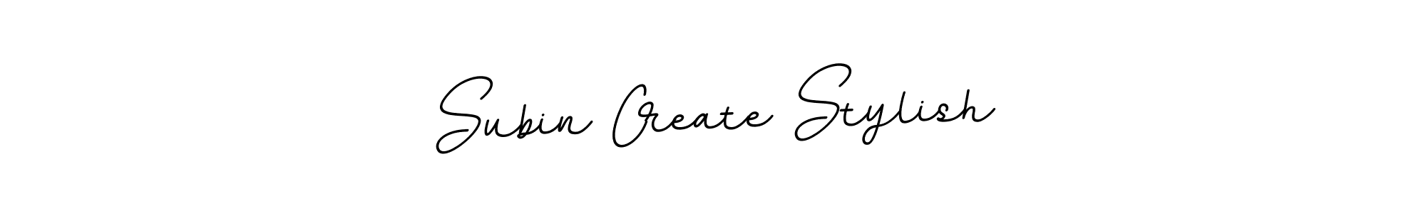 Use a signature maker to create a handwritten signature online. With this signature software, you can design (BallpointsItalic-DORy9) your own signature for name Subin Create Stylish. Subin Create Stylish signature style 11 images and pictures png