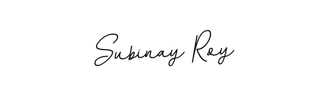 The best way (BallpointsItalic-DORy9) to make a short signature is to pick only two or three words in your name. The name Subinay Roy include a total of six letters. For converting this name. Subinay Roy signature style 11 images and pictures png