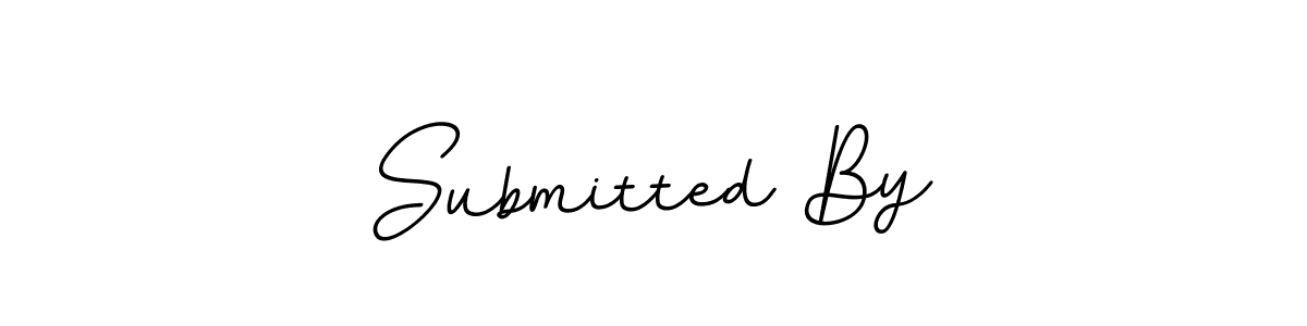 The best way (BallpointsItalic-DORy9) to make a short signature is to pick only two or three words in your name. The name Submitted By include a total of six letters. For converting this name. Submitted By signature style 11 images and pictures png