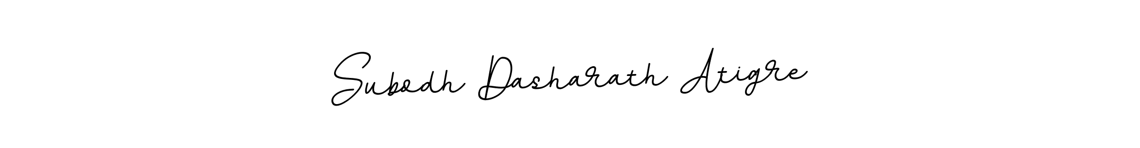 Make a beautiful signature design for name Subodh Dasharath Atigre. With this signature (BallpointsItalic-DORy9) style, you can create a handwritten signature for free. Subodh Dasharath Atigre signature style 11 images and pictures png