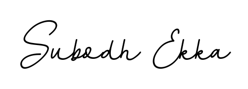 Designed for modern professionals: Subodh Ekka name signature crafted with BallpointsItalic-DORy9 script. Ready for digital PDF workflows. Subodh Ekka signature style 11 images and pictures png