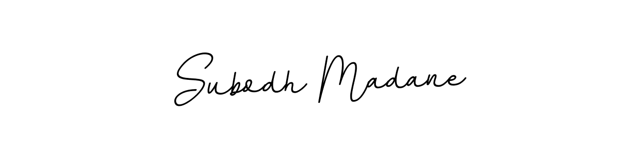 Use a signature maker to create a handwritten signature online. With this signature software, you can design (BallpointsItalic-DORy9) your own signature for name Subodh Madane. Subodh Madane signature style 11 images and pictures png