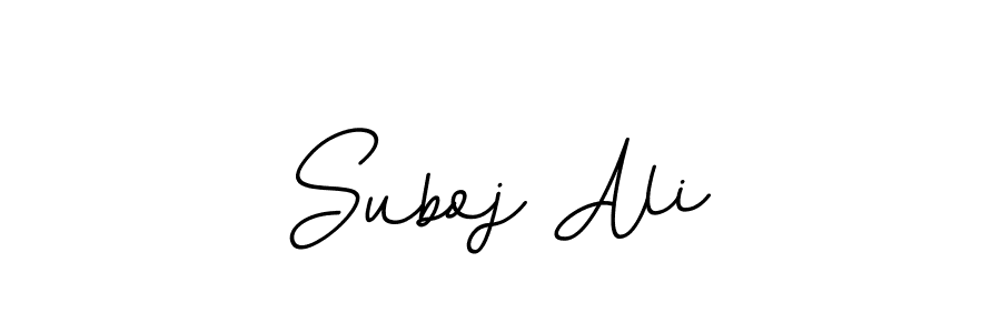 Use a signature maker to create a handwritten signature online. With this signature software, you can design (BallpointsItalic-DORy9) your own signature for name Suboj Ali. Suboj Ali signature style 11 images and pictures png