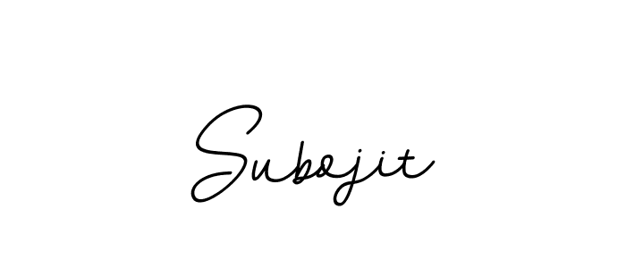 Subojit stylish signature style. Best Handwritten Sign (BallpointsItalic-DORy9) for my name. Handwritten Signature Collection Ideas for my name Subojit. Subojit signature style 11 images and pictures png