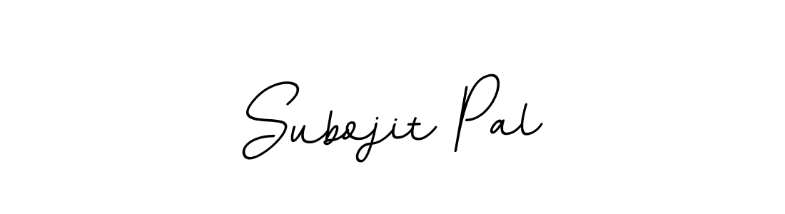 How to make Subojit Pal name signature. Use BallpointsItalic-DORy9 style for creating short signs online. This is the latest handwritten sign. Subojit Pal signature style 11 images and pictures png