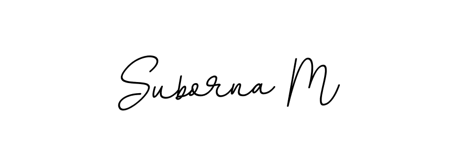 How to make Suborna M signature? BallpointsItalic-DORy9 is a professional autograph style. Create handwritten signature for Suborna M name. Suborna M signature style 11 images and pictures png