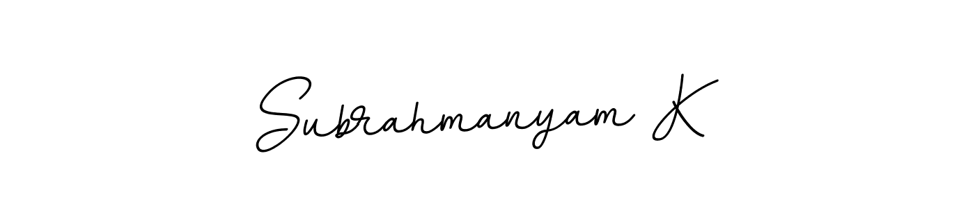 Subrahmanyam K stylish signature style. Best Handwritten Sign (BallpointsItalic-DORy9) for my name. Handwritten Signature Collection Ideas for my name Subrahmanyam K. Subrahmanyam K signature style 11 images and pictures png