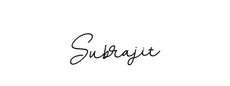 You should practise on your own different ways (BallpointsItalic-DORy9) to write your name (Subrajit) in signature. don't let someone else do it for you. Subrajit signature style 11 images and pictures png