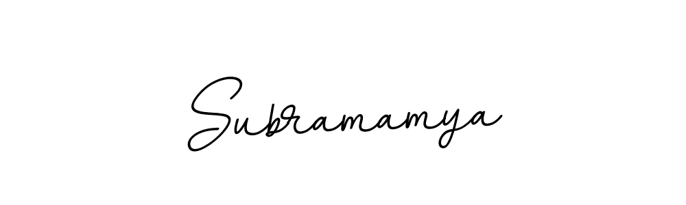 The best way (BallpointsItalic-DORy9) to make a short signature is to pick only two or three words in your name. The name Subramamya include a total of six letters. For converting this name. Subramamya signature style 11 images and pictures png