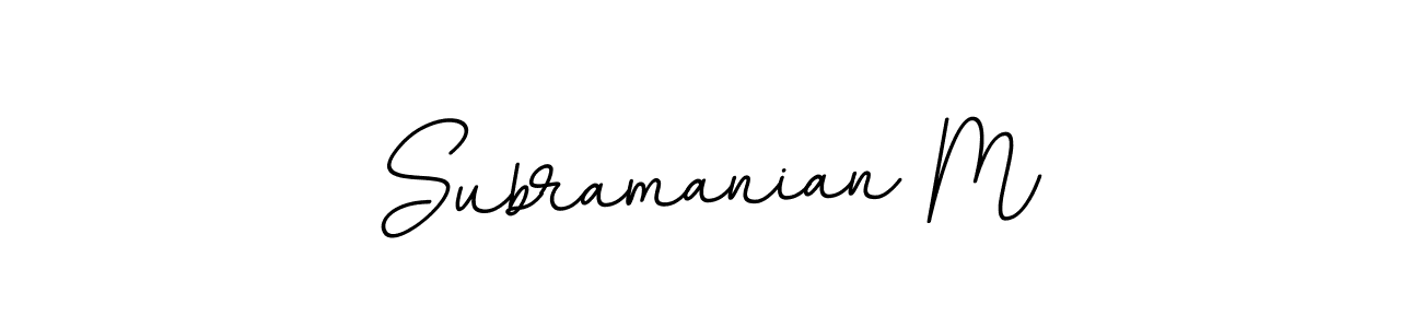 Here are the top 10 professional signature styles for the name Subramanian M. These are the best autograph styles you can use for your name. Subramanian M signature style 11 images and pictures png