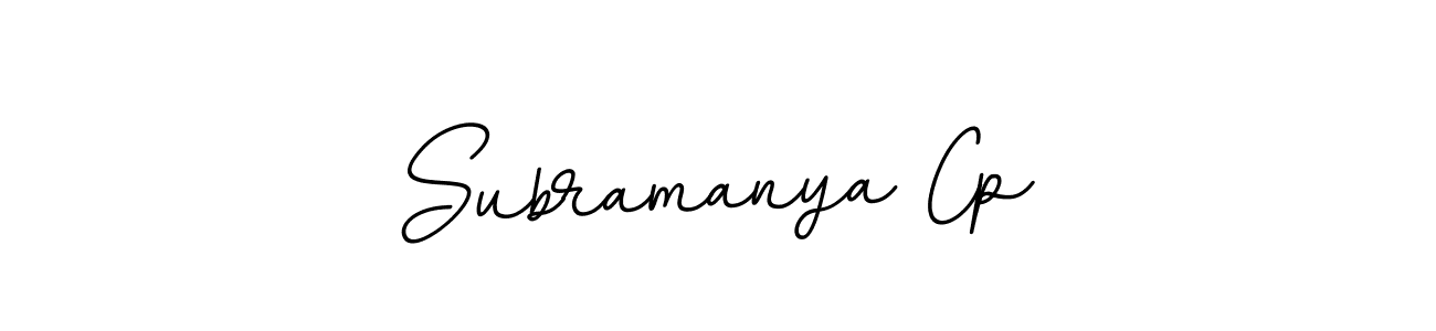 The best way (BallpointsItalic-DORy9) to make a short signature is to pick only two or three words in your name. The name Subramanya Cp include a total of six letters. For converting this name. Subramanya Cp signature style 11 images and pictures png
