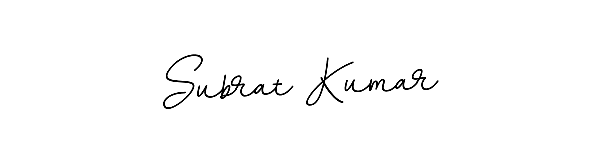 Create a beautiful signature design for name Subrat Kumar. With this signature (BallpointsItalic-DORy9) fonts, you can make a handwritten signature for free. Subrat Kumar signature style 11 images and pictures png