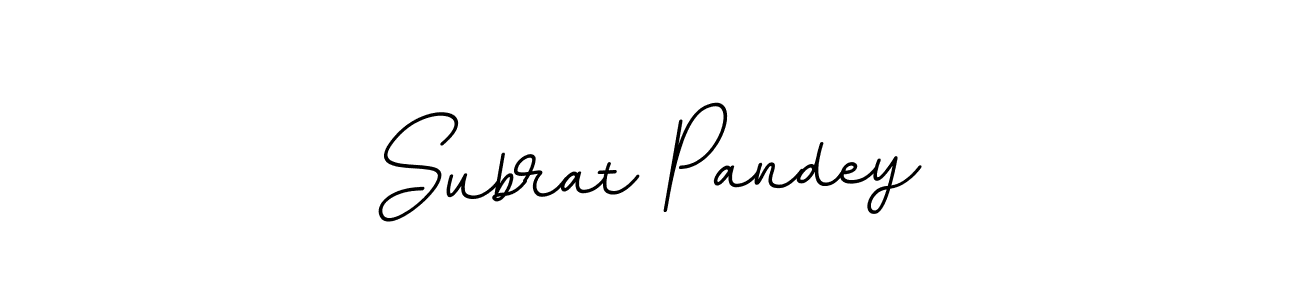 How to make Subrat Pandey name signature. Use BallpointsItalic-DORy9 style for creating short signs online. This is the latest handwritten sign. Subrat Pandey signature style 11 images and pictures png