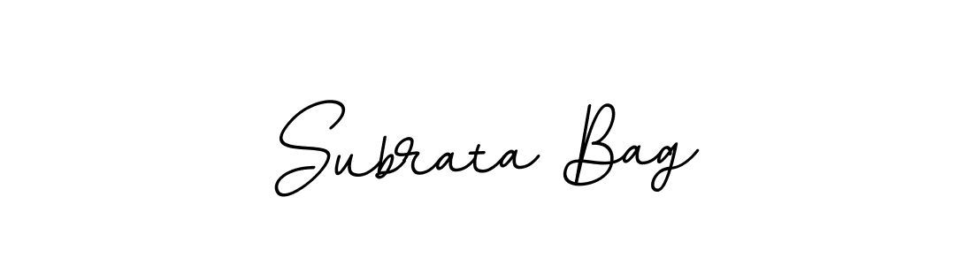 Make a beautiful signature design for name Subrata Bag. With this signature (BallpointsItalic-DORy9) style, you can create a handwritten signature for free. Subrata Bag signature style 11 images and pictures png