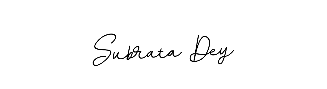 The best way (BallpointsItalic-DORy9) to make a short signature is to pick only two or three words in your name. The name Subrata Dey include a total of six letters. For converting this name. Subrata Dey signature style 11 images and pictures png