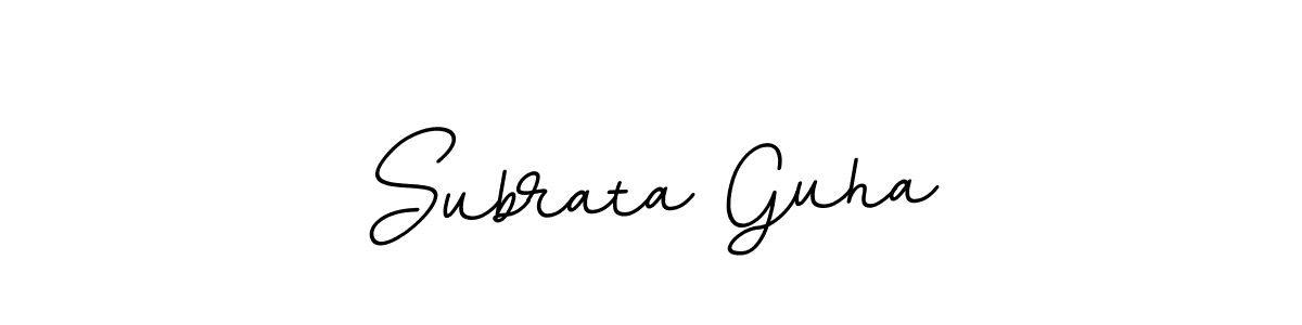 How to make Subrata Guha name signature. Use BallpointsItalic-DORy9 style for creating short signs online. This is the latest handwritten sign. Subrata Guha signature style 11 images and pictures png