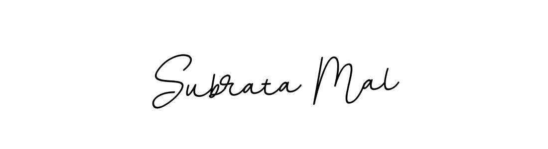 How to make Subrata Mal name signature. Use BallpointsItalic-DORy9 style for creating short signs online. This is the latest handwritten sign. Subrata Mal signature style 11 images and pictures png