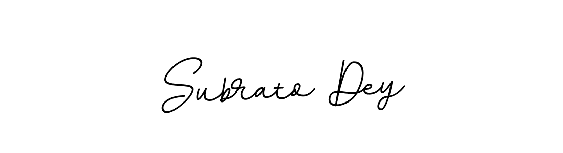 Use a signature maker to create a handwritten signature online. With this signature software, you can design (BallpointsItalic-DORy9) your own signature for name Subrato Dey. Subrato Dey signature style 11 images and pictures png