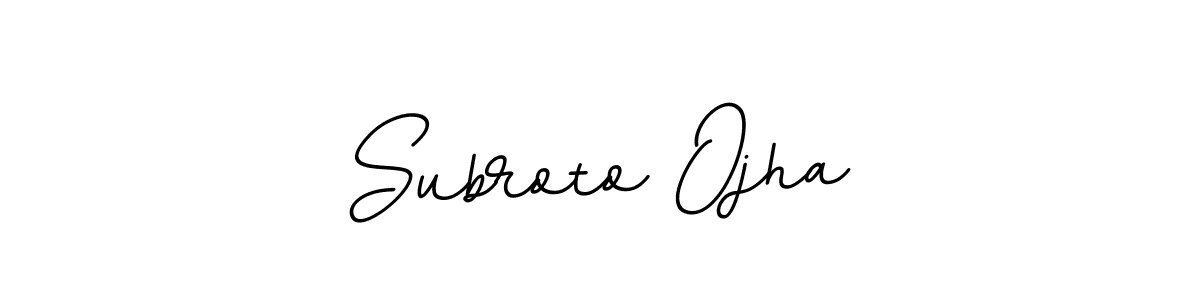 Make a beautiful signature design for name Subroto Ojha. With this signature (BallpointsItalic-DORy9) style, you can create a handwritten signature for free. Subroto Ojha signature style 11 images and pictures png