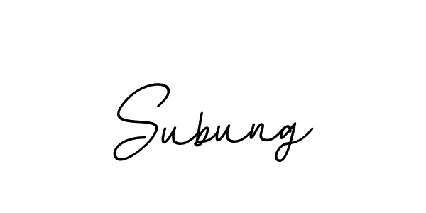 The best way (BallpointsItalic-DORy9) to make a short signature is to pick only two or three words in your name. The name Subung include a total of six letters. For converting this name. Subung signature style 11 images and pictures png