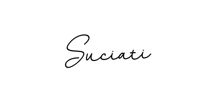 Make a beautiful signature design for name Suciati. With this signature (BallpointsItalic-DORy9) style, you can create a handwritten signature for free. Suciati signature style 11 images and pictures png