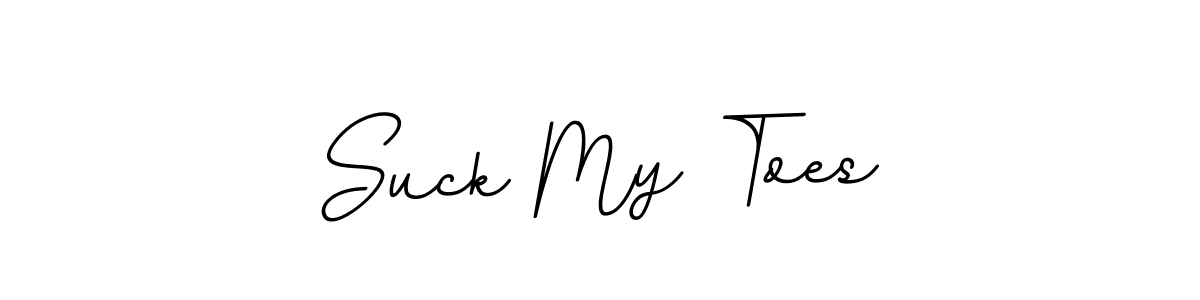 Suck My Toes stylish signature style. Best Handwritten Sign (BallpointsItalic-DORy9) for my name. Handwritten Signature Collection Ideas for my name Suck My Toes. Suck My Toes signature style 11 images and pictures png