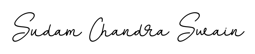 Create a personalized artistic stamp with Sudam Chandra Swain in BallpointsItalic-DORy9 font. Perfect for visual artists, designers, and influencers. Sudam Chandra Swain signature style 11 images and pictures png