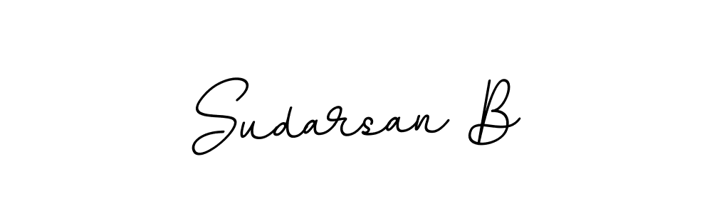 Make a beautiful signature design for name Sudarsan B. With this signature (BallpointsItalic-DORy9) style, you can create a handwritten signature for free. Sudarsan B signature style 11 images and pictures png