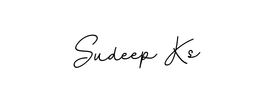 Design your own signature with our free online signature maker. With this signature software, you can create a handwritten (BallpointsItalic-DORy9) signature for name Sudeep Ks. Sudeep Ks signature style 11 images and pictures png