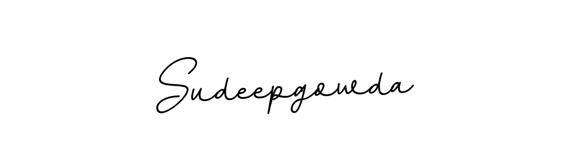 This is the best signature style for the Sudeepgowda name. Also you like these signature font (BallpointsItalic-DORy9). Mix name signature. Sudeepgowda signature style 11 images and pictures png