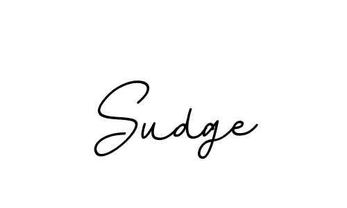 Use a signature maker to create a handwritten signature online. With this signature software, you can design (BallpointsItalic-DORy9) your own signature for name Sudge. Sudge signature style 11 images and pictures png