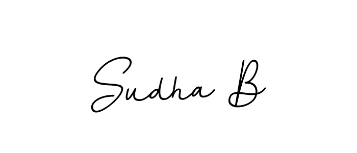You should practise on your own different ways (BallpointsItalic-DORy9) to write your name (Sudha B) in signature. don't let someone else do it for you. Sudha B signature style 11 images and pictures png