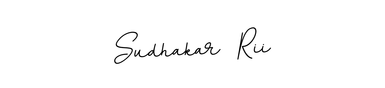 This is the best signature style for the Sudhakar  Rii name. Also you like these signature font (BallpointsItalic-DORy9). Mix name signature. Sudhakar  Rii signature style 11 images and pictures png