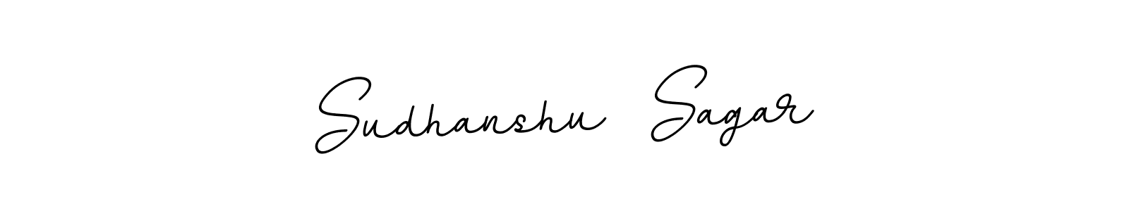 Design your own signature with our free online signature maker. With this signature software, you can create a handwritten (BallpointsItalic-DORy9) signature for name Sudhanshu  Sagar. Sudhanshu  Sagar signature style 11 images and pictures png
