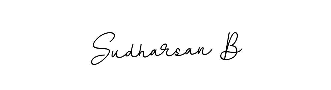 The best way (BallpointsItalic-DORy9) to make a short signature is to pick only two or three words in your name. The name Sudharsan B include a total of six letters. For converting this name. Sudharsan B signature style 11 images and pictures png