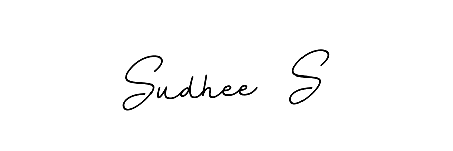 if you are searching for the best signature style for your name Sudhee  S. so please give up your signature search. here we have designed multiple signature styles  using BallpointsItalic-DORy9. Sudhee  S signature style 11 images and pictures png