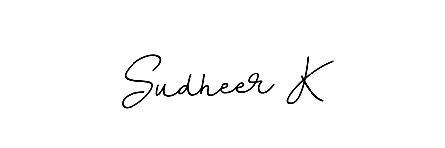 Design your own signature with our free online signature maker. With this signature software, you can create a handwritten (BallpointsItalic-DORy9) signature for name Sudheer K. Sudheer K signature style 11 images and pictures png