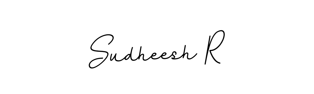 Use a signature maker to create a handwritten signature online. With this signature software, you can design (BallpointsItalic-DORy9) your own signature for name Sudheesh R. Sudheesh R signature style 11 images and pictures png