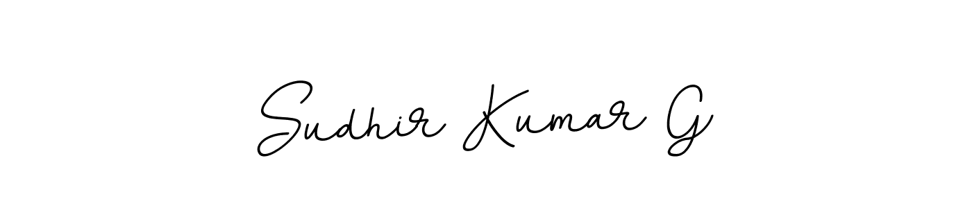 Sudhir Kumar G stylish signature style. Best Handwritten Sign (BallpointsItalic-DORy9) for my name. Handwritten Signature Collection Ideas for my name Sudhir Kumar G. Sudhir Kumar G signature style 11 images and pictures png