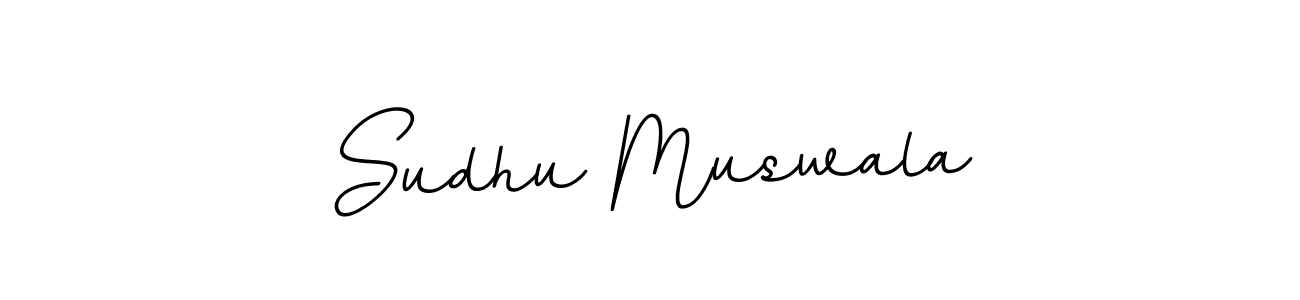 Sudhu Muswala stylish signature style. Best Handwritten Sign (BallpointsItalic-DORy9) for my name. Handwritten Signature Collection Ideas for my name Sudhu Muswala. Sudhu Muswala signature style 11 images and pictures png