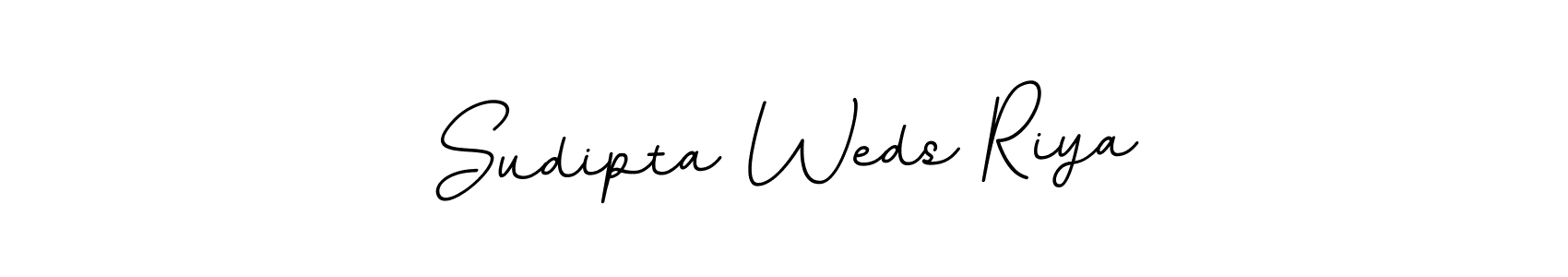 Design your own signature with our free online signature maker. With this signature software, you can create a handwritten (BallpointsItalic-DORy9) signature for name Sudipta Weds Riya. Sudipta Weds Riya signature style 11 images and pictures png