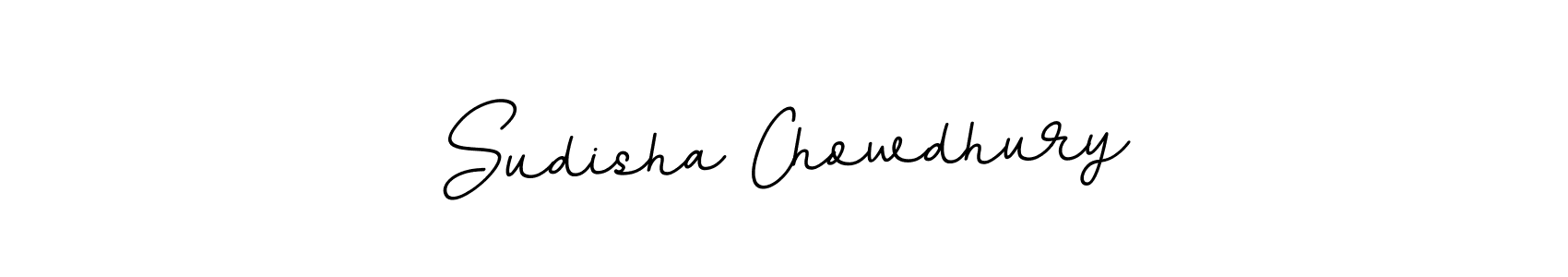 Create a beautiful signature design for name Sudisha Chowdhury. With this signature (BallpointsItalic-DORy9) fonts, you can make a handwritten signature for free. Sudisha Chowdhury signature style 11 images and pictures png