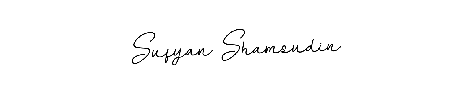 Create a beautiful signature design for name Sufyan Shamsudin. With this signature (BallpointsItalic-DORy9) fonts, you can make a handwritten signature for free. Sufyan Shamsudin signature style 11 images and pictures png